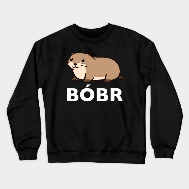 Kawaii Bobr - Cute Beaver Crewneck Sweatshirt by Seraphine